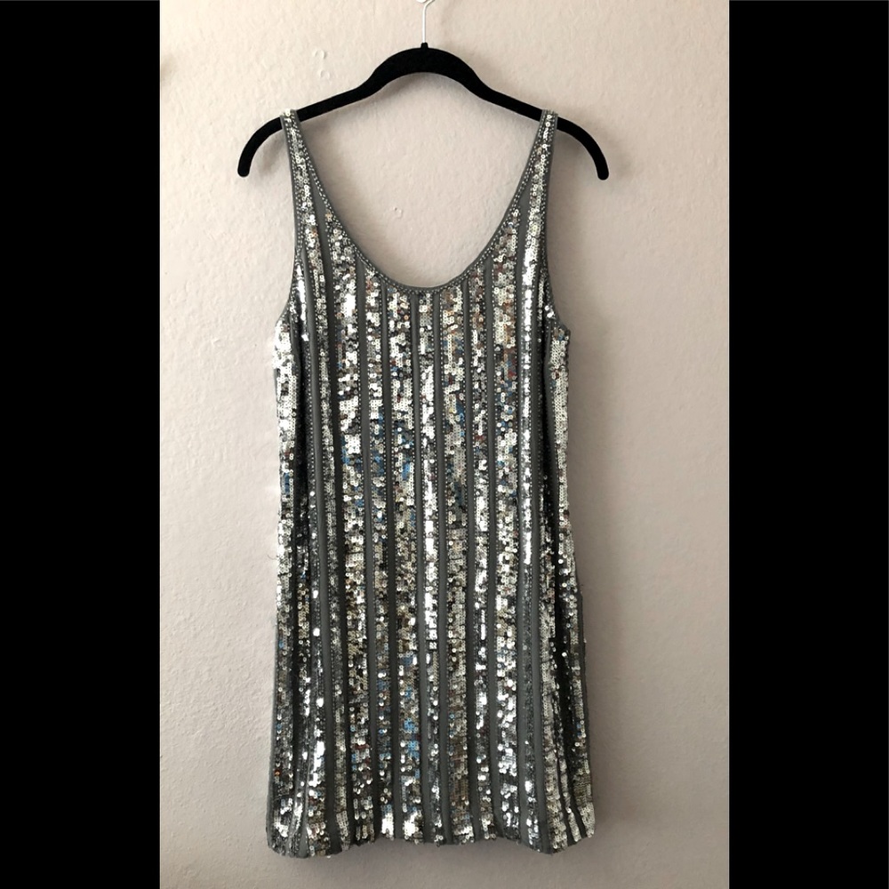 I•N•C silver sparkle dress